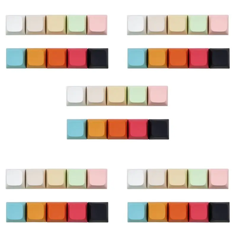 Ingenious-100 Key XDA Profile PBT Keycaps Mechanical Keyboard 1U 1X Ball Print Blank Customized Keycaps Mx Switches XDA Height,A
