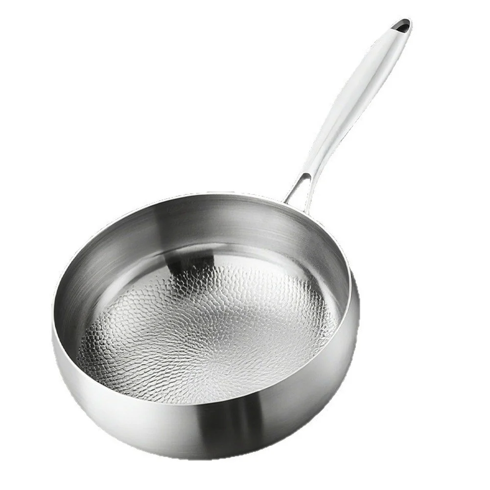 24cm 26cm 28cm Hammered Wok Pan Constructed from Health Safe Material with No Harmful Substances Released During Heating