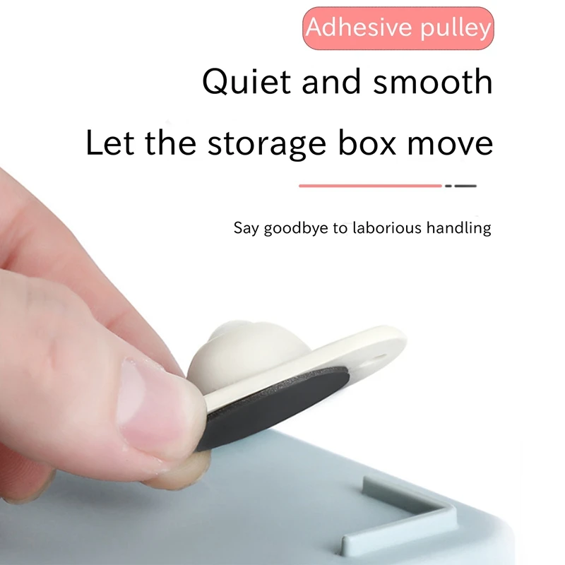 Roulette à Comcussion Auto-Adhésive en Acier Inoxydable, Mini Pâte, Roue Universelle, Poulie Rotative Résistante à 360, 20 Pièces