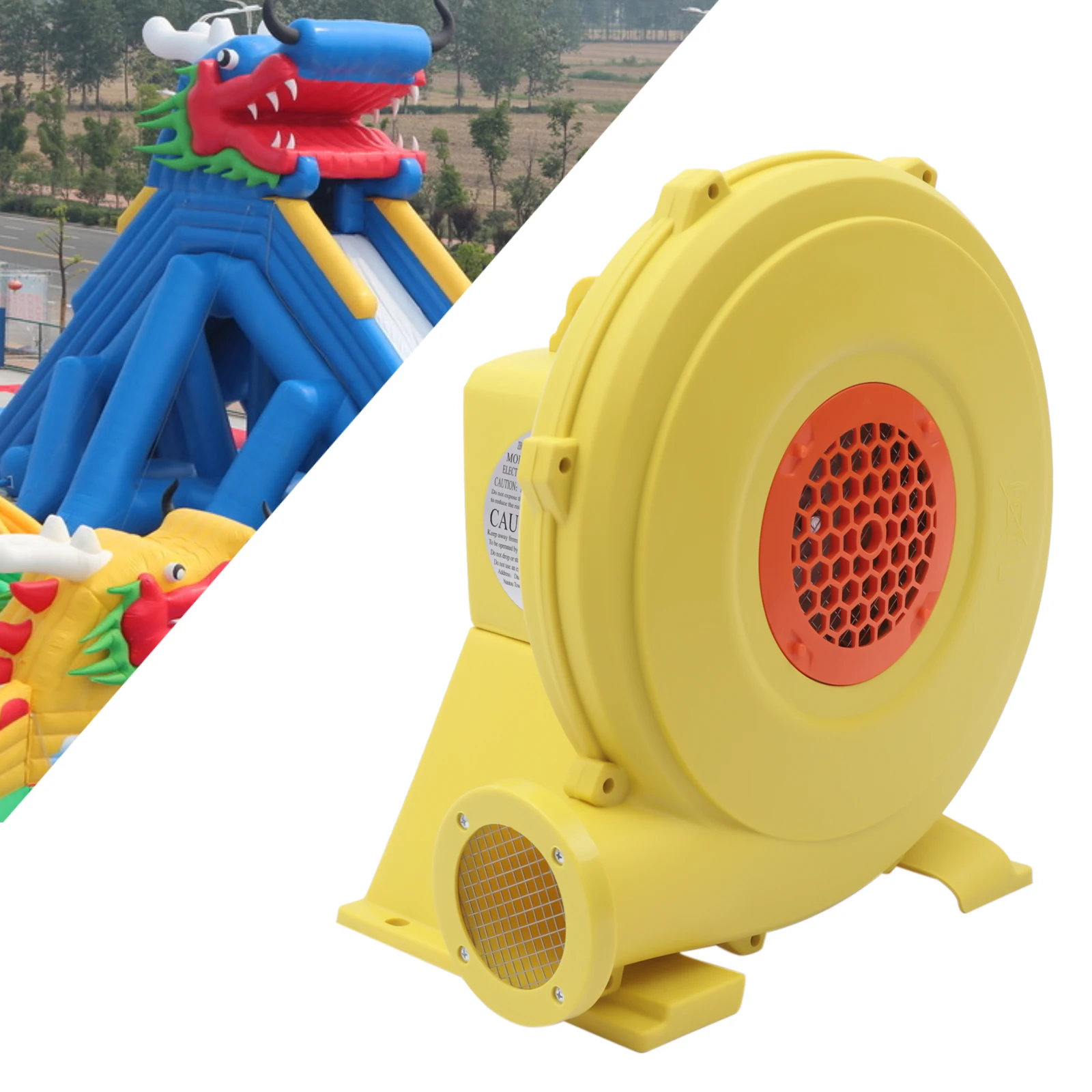 Soplador de aire inflable comercial, 750W(1HP), Ideal para castillos hinchables y barcos inflables