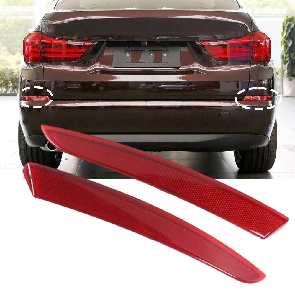 

1pair Rear Bumper Reflectors 63147318557 63147318558 For BMW GT Serie 5 F07 LCI Gran Turismo 535i 535iX 550i 550iX 2014-2017