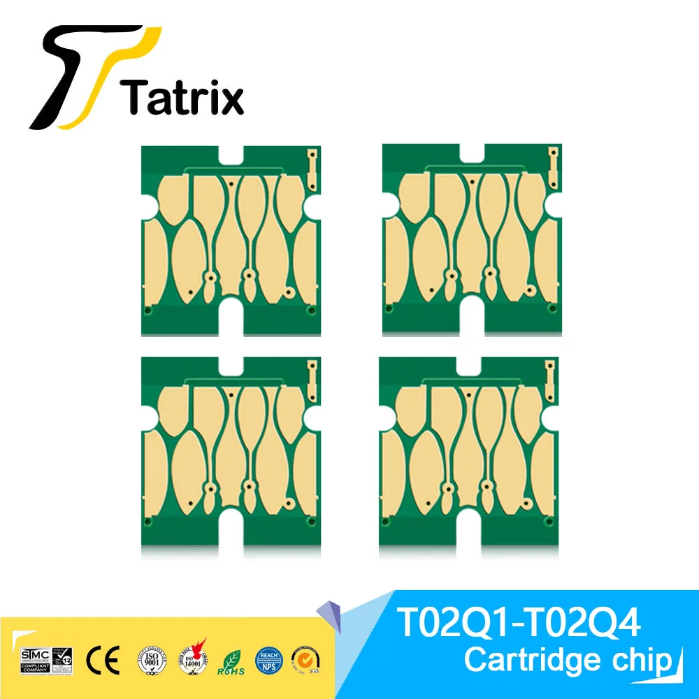 tatrix t02q1 chip t02q4 02q cartucho de tinta chip para epson workforce enterprise wf c20600 wf c20600a wf c20600c chips de impressora 01