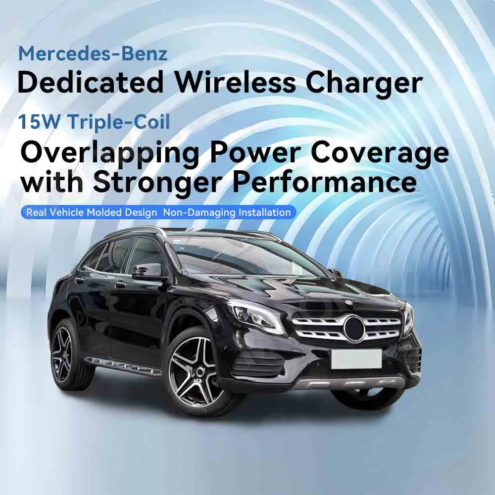 For Mercedes-Benz A-Class GLA CLA 2018 Quick QI Car Wireless Charger Fast Charging Intelligent Infrared Phone Dashboard