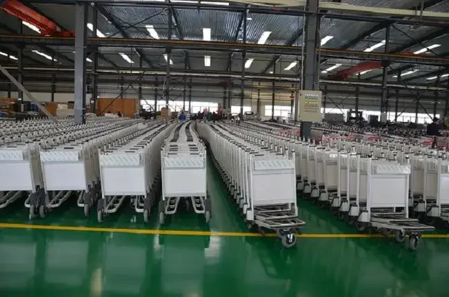 luggage baggage aluminium airport passenger wheelbarrow