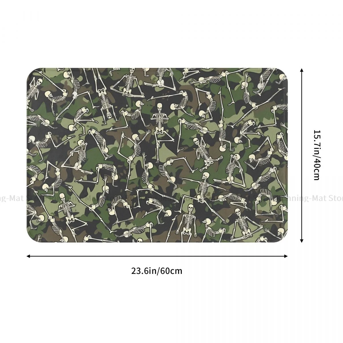 Camouflage Bedroom Mat Yoga Skeleton Military Camo Doormat Living Room Carpet Balcony Rug Home Decor