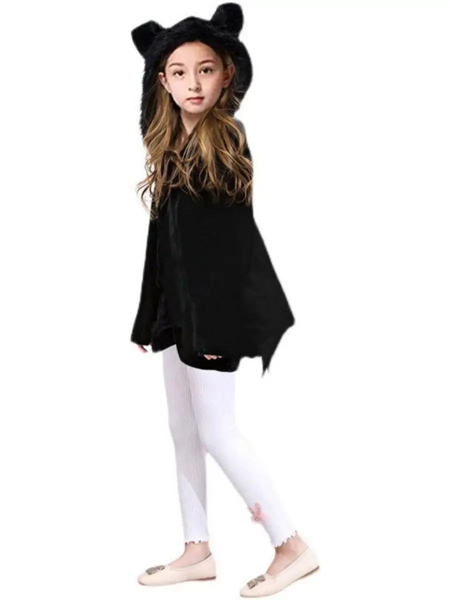 

Новый детский халат летучей мыши на Хэллоуин 2025 года, женский костюм для косплея, одежда для выступлений, материал полиэстера, традиционный чи...