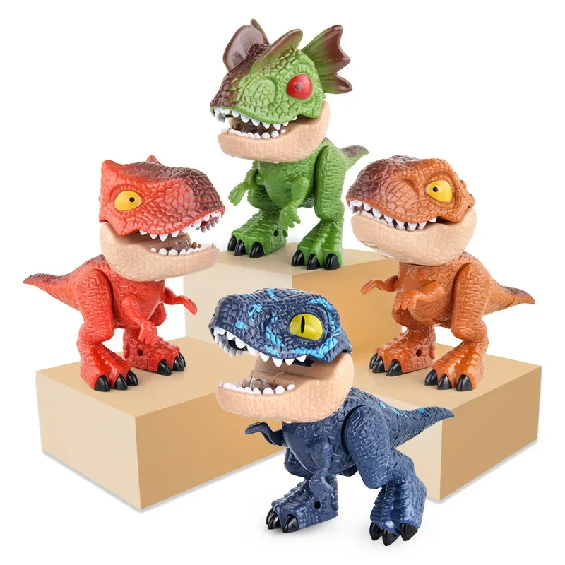 1 Set  Novelty Student Stationery Disassembly Dinosaur Monster Model Five-In-One Pencil Sharpener Eraser Kids Learning Toy Gift