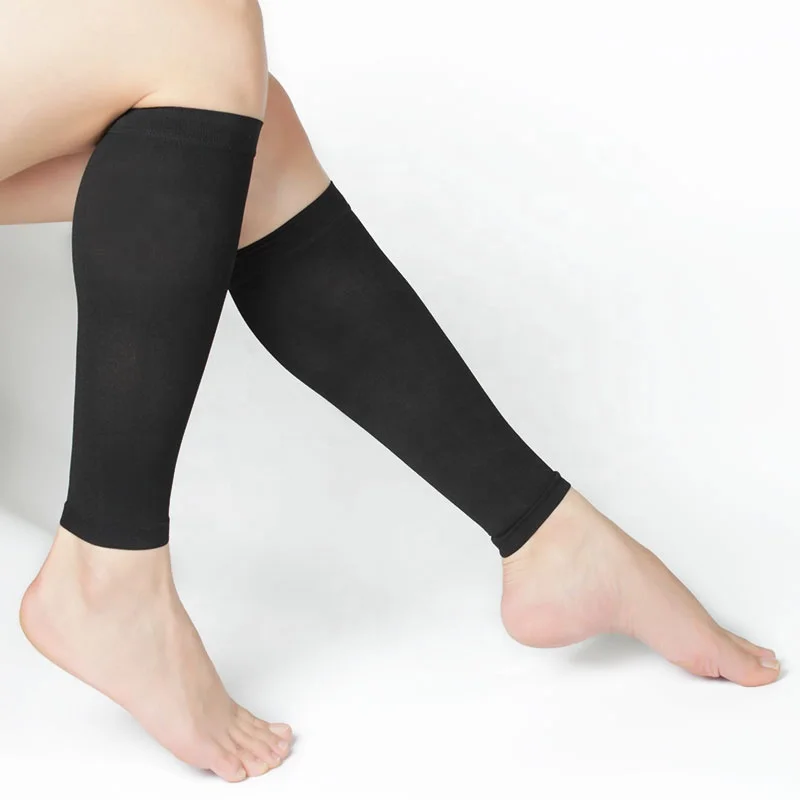 Custom logo calf brace shin splints support leg cramp relief varicose veins sport leg sleeve calf compression sleeves leg