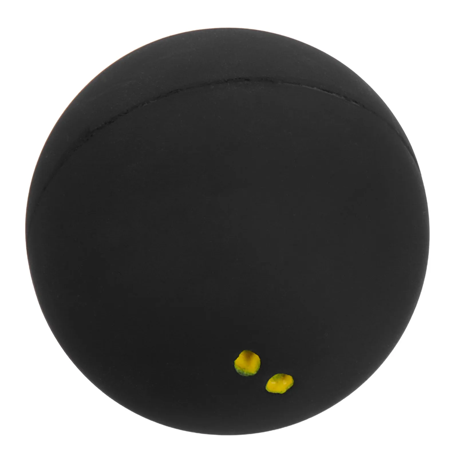 Rubber Bounce Ball Elastic Reaction Training Ball for Indoor Outdoor Practice Compact Double Yellow Dots