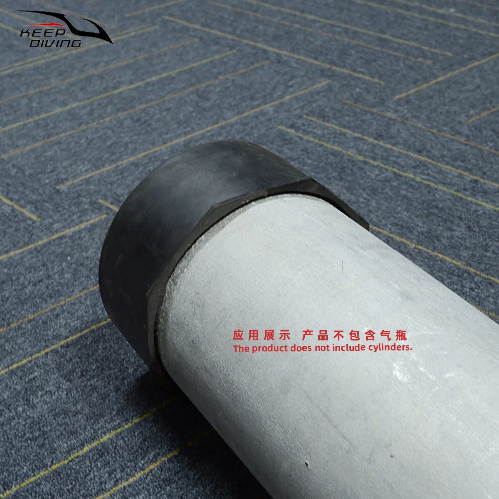 12L الغوص اسطوانة غاز قاعدة خزان أسفل حماية حامل سبائك الألومنيوم زجاجة قاعدة مطاطية ملحقات الغوص