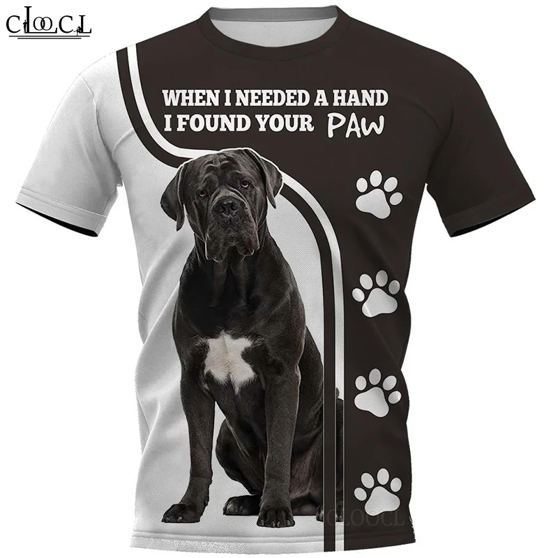 HX 2021 Newest Popular Cane Corso T Shirt 3D Print Fashion Harajuku Streetwear Pullover Tops Oversized Clothes Drop Shipping