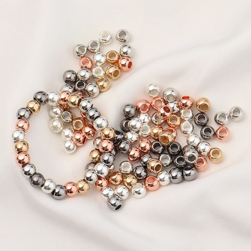 Louleur Heart Star Round CCB Beads Big Hole Beads For Jewelry Making  Loose Spacer Beads DIY Bracelet Necklace Accessories