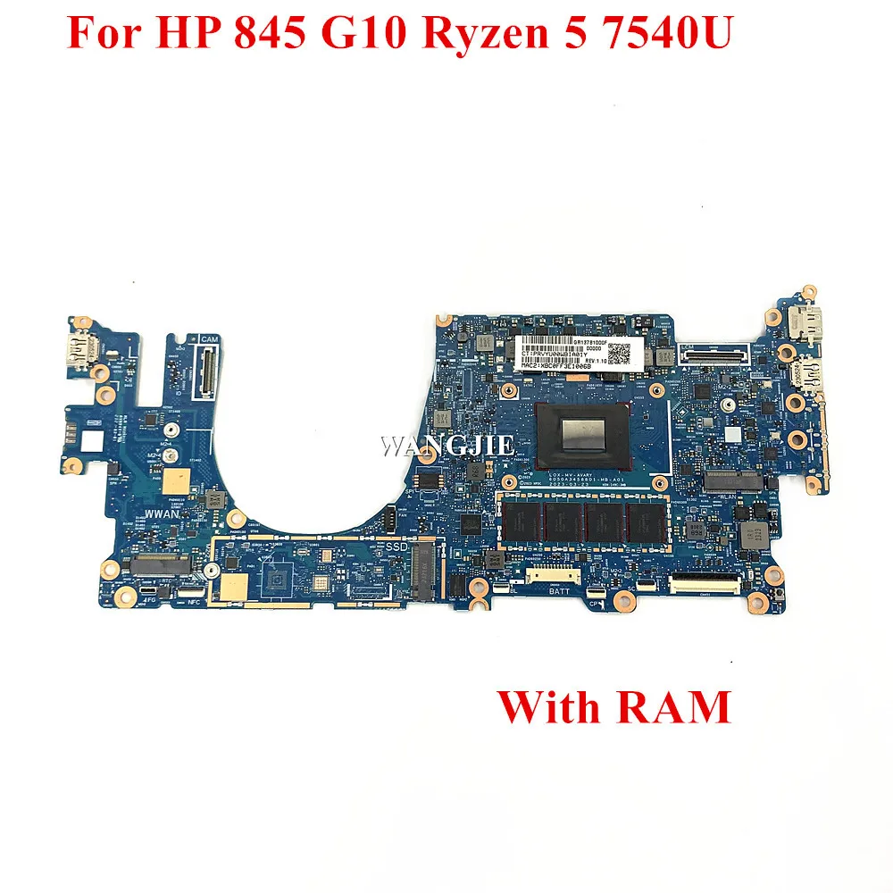 6050A3458801 For HP 845 G10 Motherboard 16G 32G RAM Ryzen 5 7540U Ryzen 5 PRO 7540U Ryzen 7 PRO 7840U  N50856-601 view 2