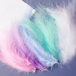 Marabou Turkey Feathers DIY Wedding Clothes Decoration Jewelry Making Sewing Accessory Natural Plumes for Crafts 10-15CM