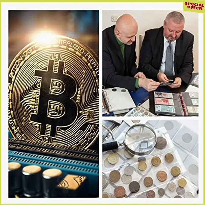 

A34R 50Pcs Blank Challenge Coin, 40Mm Diameter Engraving Blanks Coins Yellow With Acrylic Protection Box