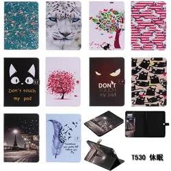 Tab4 10.1 T535 Tablet Case Bracket Flip Leather Cover cases For Samsung Galaxy Tab 4 10.1 inch T530 T531 SM-T530 SM-T531 SM-T535