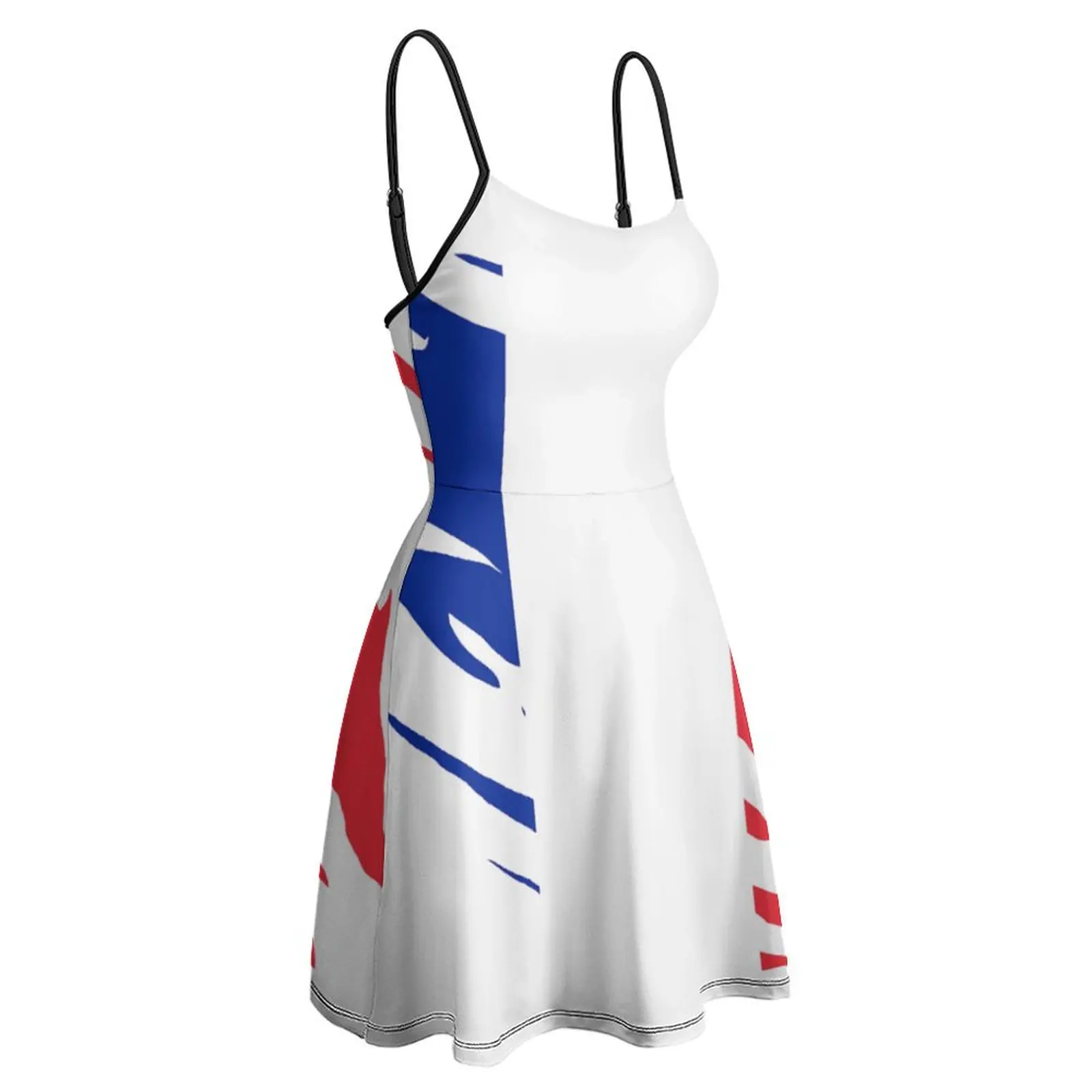 Sexy  Woman's Dress Dresses Stylized Flag of France Women's Sling Dress Novelty  Parties Humor Graphic