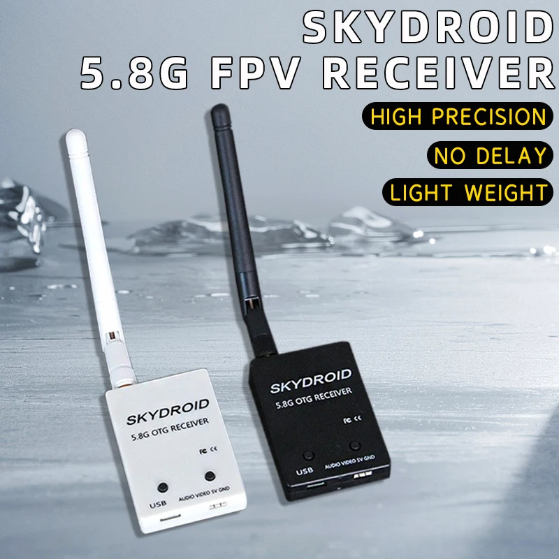 SKYDROID 5.8Ghz 150CH FPV Receiver UVC 5.8G Dual Receiver Double/Single Antenna OTG Smartphone For Android Phone RC Drone Parts