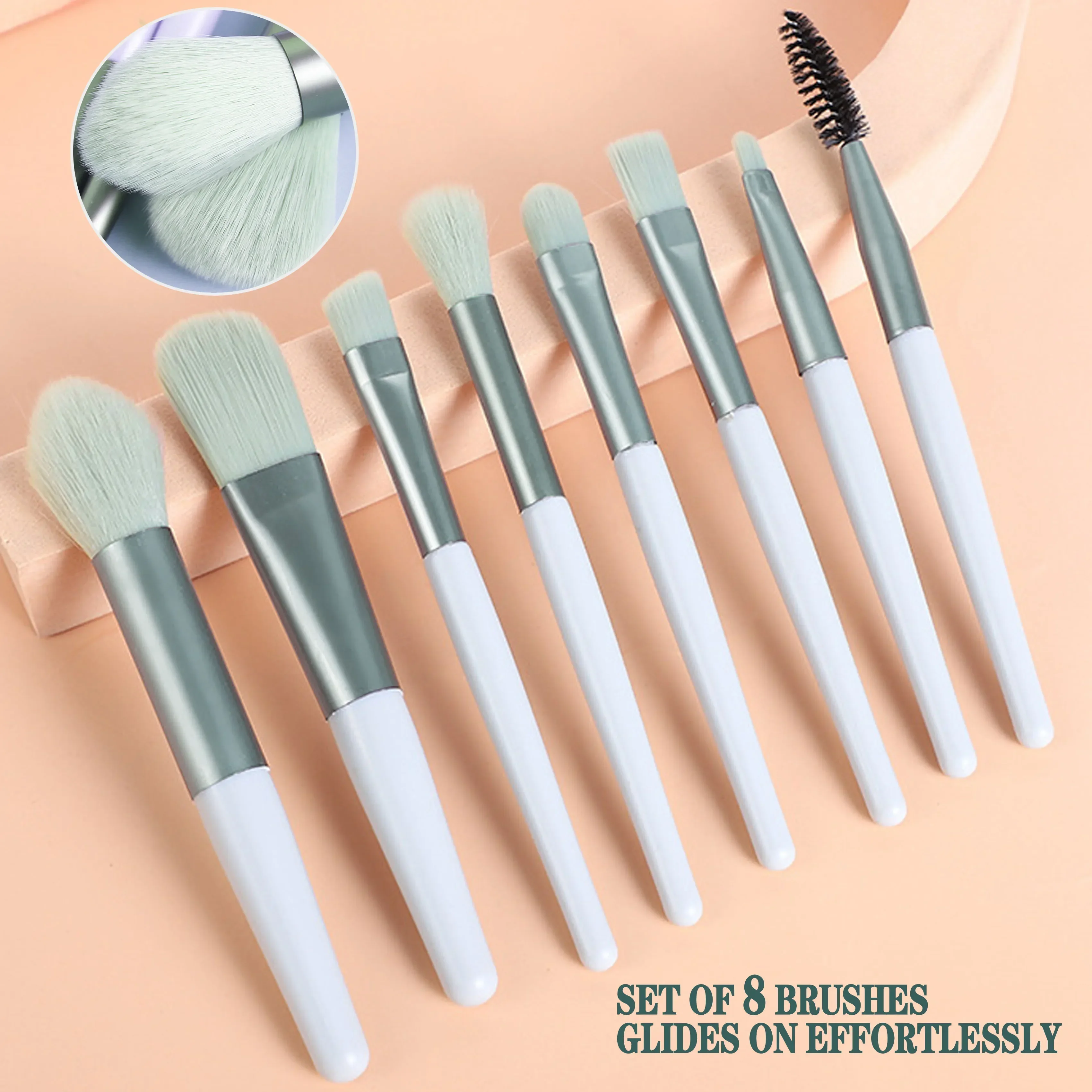 8pcs Soft Fluffy Makeup Brushes Set For Cosmetics Foundation Blush Powder Eyeshadow Blending Make Up Brushes Beauty Makeup Tools image 5