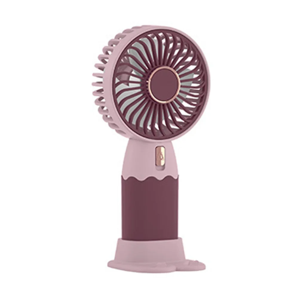Quiet Environments Portable USB Fan Usb Charging Small Fan Holder Hand USB Rechargeable Whisper-Quiet Operation