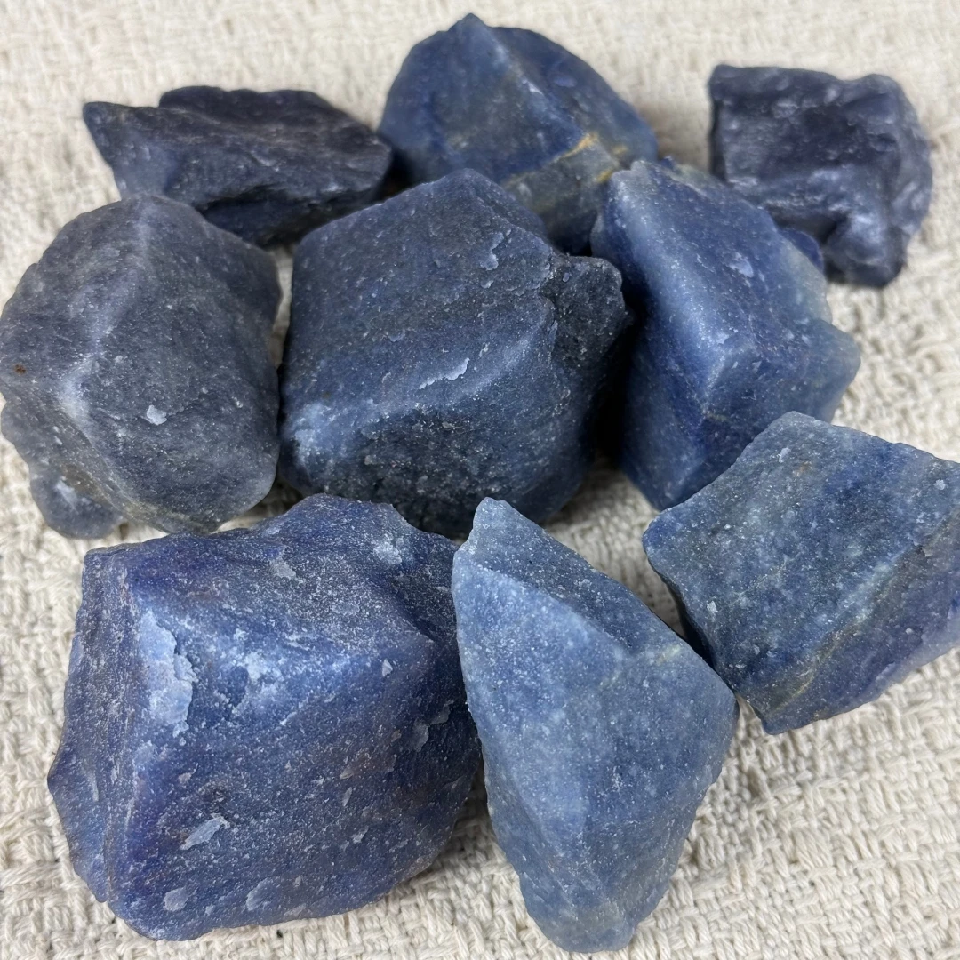 Pierre brute d'aventurine bleue naturelle, cristal de guérison pour la décoration intérieure, fabrication de bijoux, embellissement de bonsaï, pierres précieuses en vrac