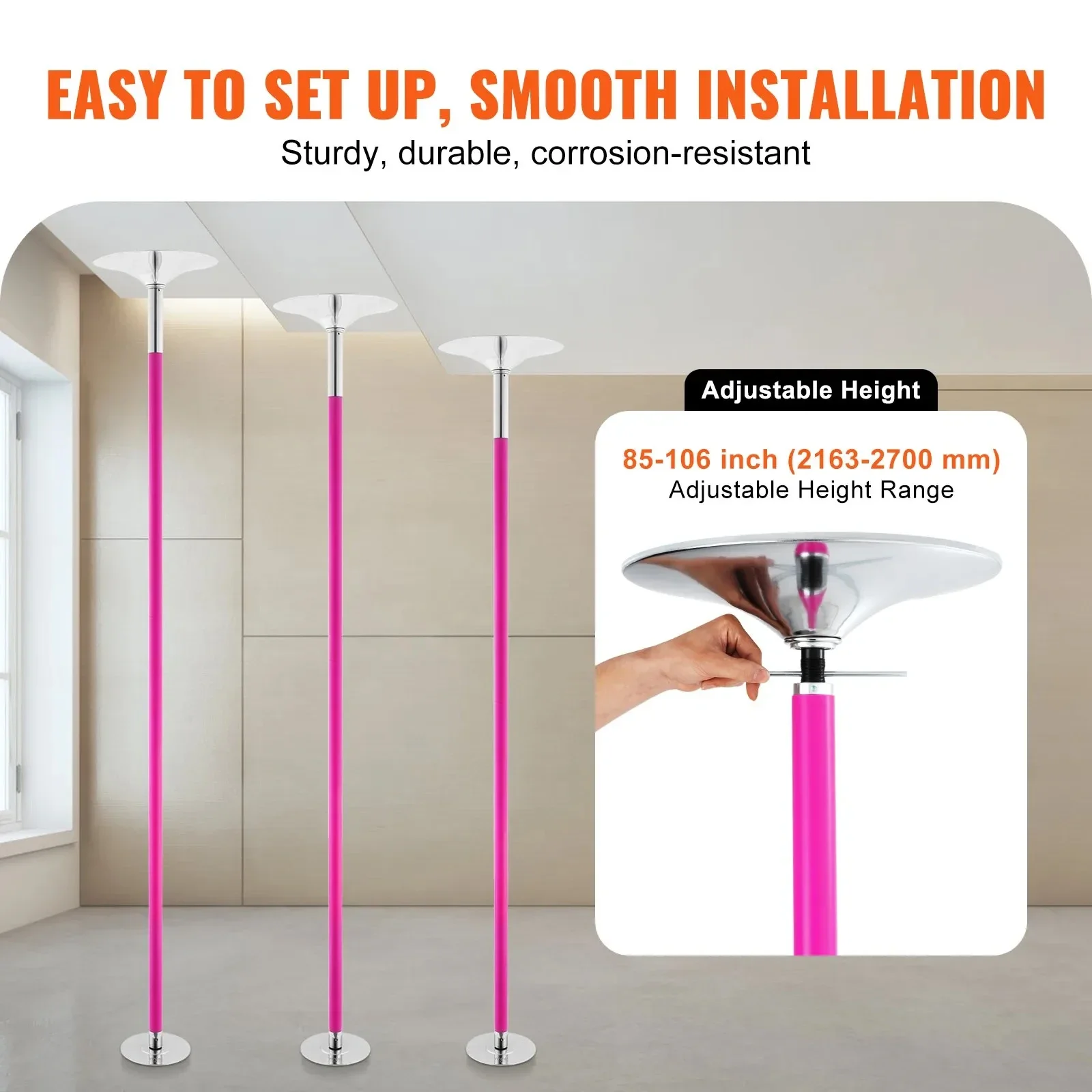 SIHAO Rotary Hanging Dance Pol - Home Gym Youtube review and price