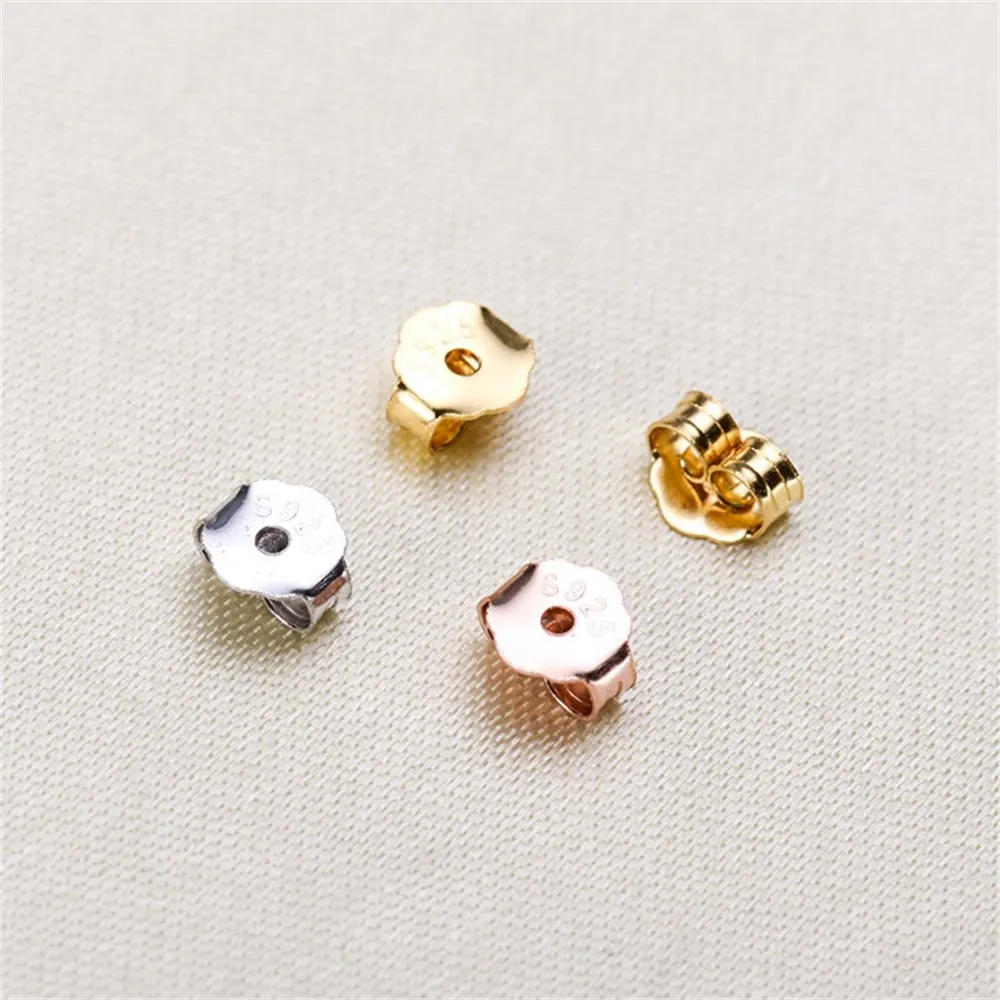 DIY Accessories S925 Sterling Silver Ear Plug Earbud Cap Ear Plug Ear Plug Ear Rings Durable Ear Plug Z028