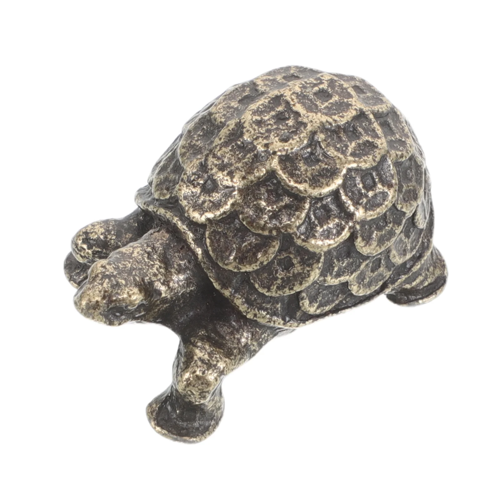 

1pcs Alloy Money Turtle Retro Feng Shui Wealth Statue For Home Office Desktop Decor Small Turtle Tabletop Ornament Luck Symbol