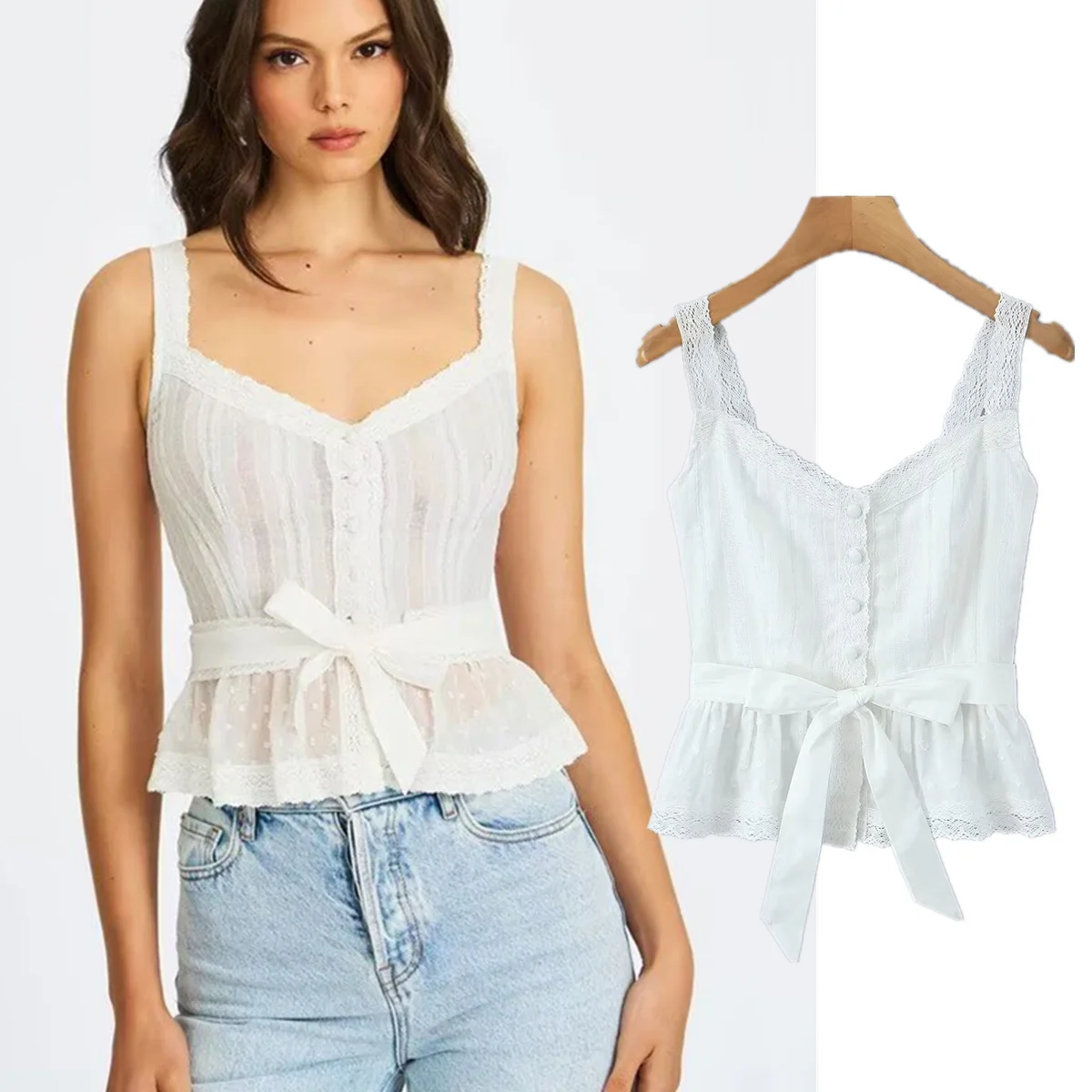 

Летние рубашки и блузки Jenny&Dave, женская одежда, рубашки, майки, кружевная вышитая рубашка, облегающая белая блузка, камисо