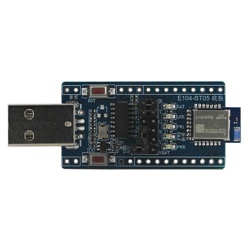 TLSR8266 Bluetooth Wireless Module Test Board 2.4Ghz 8dBm Ebyte SMD IO Port Serial Data PCB Antenna Cojxu E104-BT05-TB