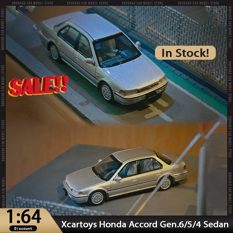 

Новинка в наличии Xcartoys 1:64 Honda Accord Gen.6/5 Sedan S70-01 S47-02 Автомобиль из сплава, миниатюрный литой под давлением орнамент Honda, игрушка на заказ, подарок