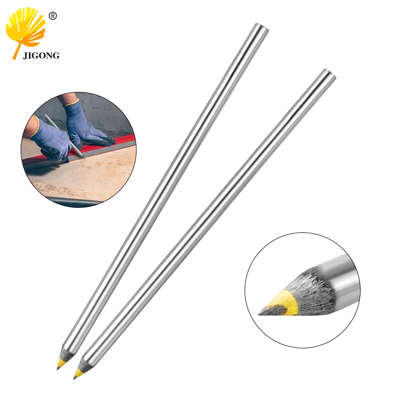 

1PC Architectural Marking Tool Hard Round Steel Commonly Used Single Head Ceramic Tile Alloy Head Silver Marking Needle