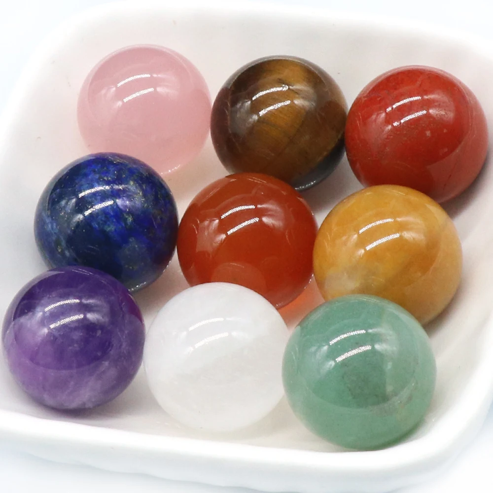 

Natural Non-porous Gem Lapis Lazuli Ruby Agate Crystal Quartz Amethyst Aventurine Tiger's Eye Stone Round Bead Diy Ornaments