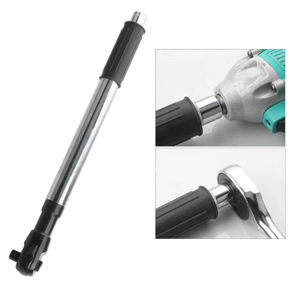 

High Torque 2-in-1 Wrench Extender Slim Profile For Tight Spaces Quick Head Change For 1/2 Inch Socket Automotive Plumbing Use