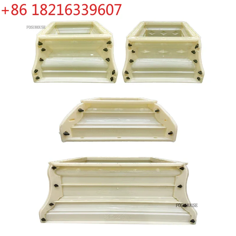 European ABS Thickened Roman Column Foot Mold for Home Villa Gate Square Pier Opening Columns Cap Head Square Roman Column Mold