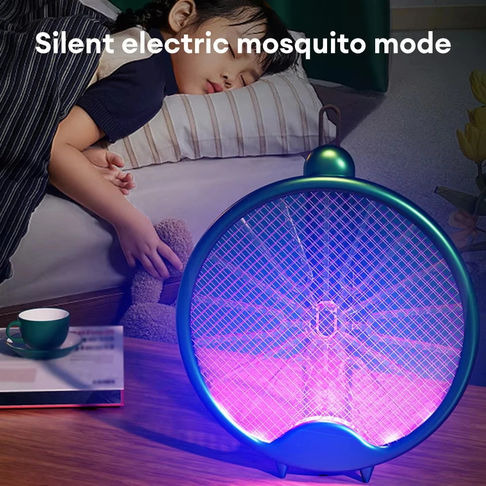 Xiaomi 3000V Elettrico Mosquito Racchetta Lampada Assassino Della Zanzara USB Ricaricabile Pieghevole Scacciamosche Scacciamosche Trappola Per Zanzare