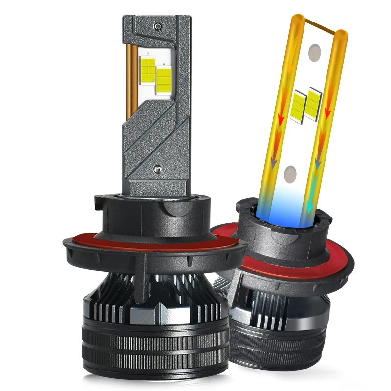 K6C K7C Kupferrohre LED-Scheinwerferlampen Leistungsstark 170 W 170000 LM 6000 K H1 H7 H11 H8 9005 9006 9012 D1S D2S D3S D4S H4 Autolichter