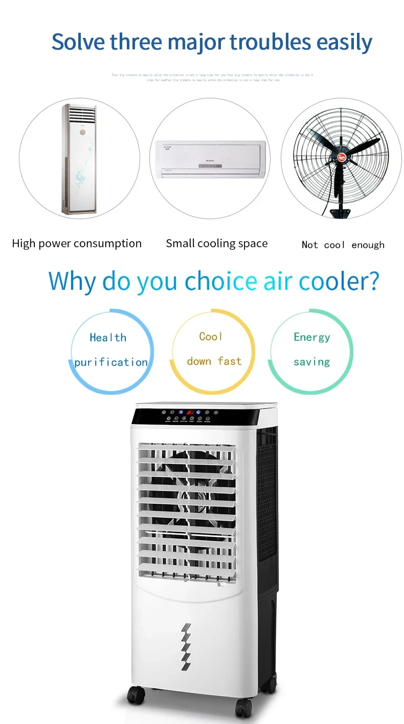 Portable Indoor Air Cooler Fan Air Conditioner for Home and Outdoor