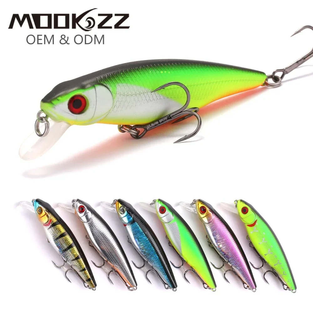 MOOKZZ 2023 New Arrival Hot Sale 77MM 10G Suspension Minnow Hard Fishing Lure Bait Fishing Tackle Artificial Lures Bait