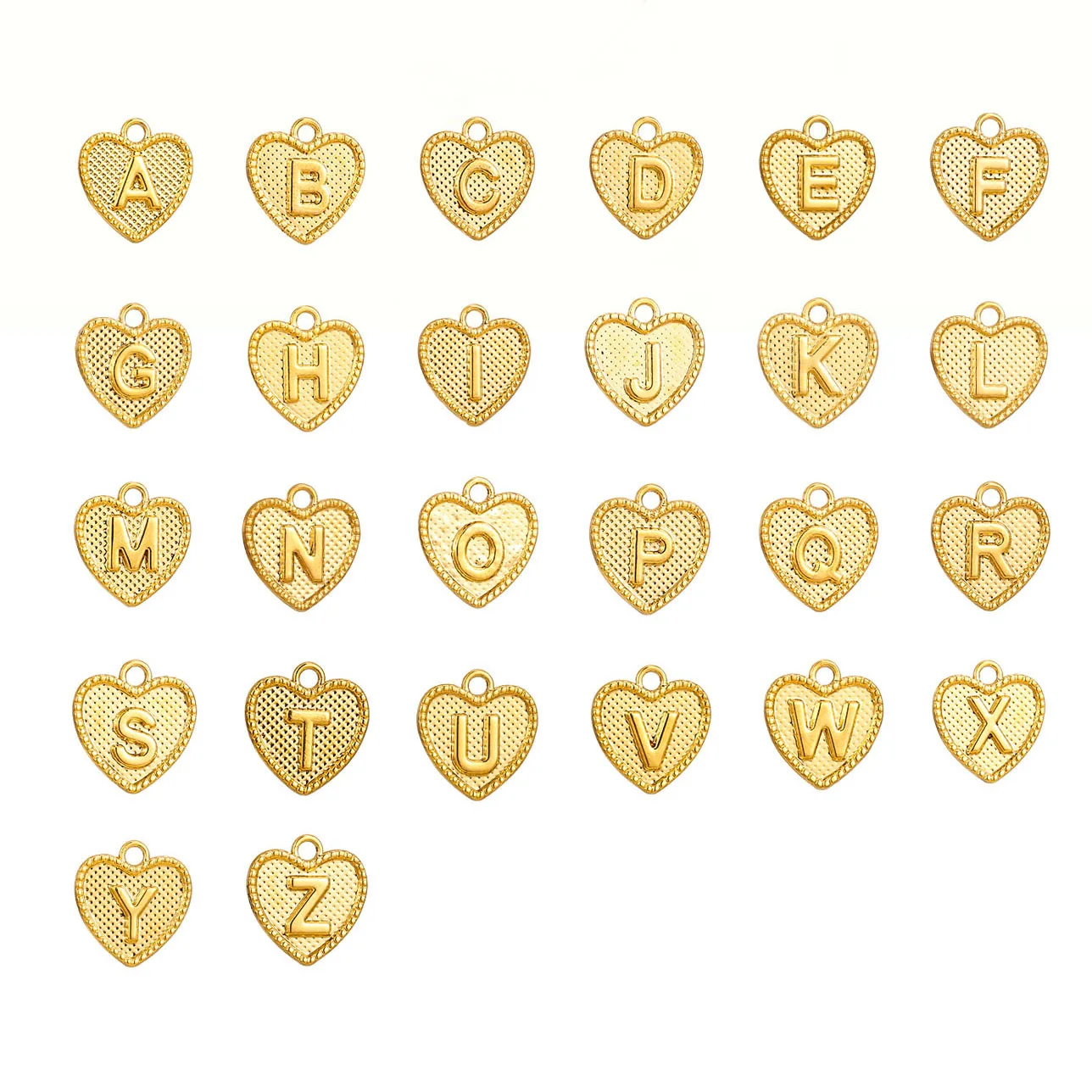 FTCY 26 Letters Necklace Pedant 14K Gold Plated Hypoallergenic Anti-fading Initials A-Z Neck Chains Bracelets Accessories Gift