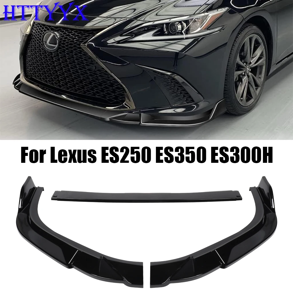 For Lexus ES250 ES300H ES350 F Sport 2019 2020 2021 2022 2023-2025 Car Front Bumper Splitter Lip Diffuser Body Kit Spoiler Guard