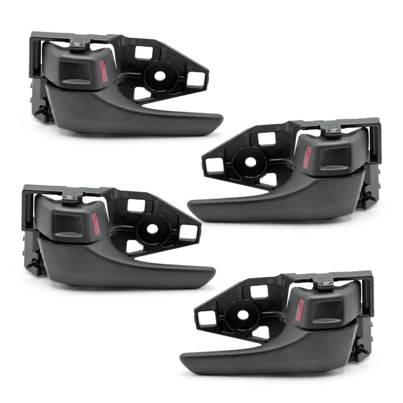 

A040-1 Set Car Inner Door Handle Black For Toyota Hilux Tacoma Revo SR5 2016-2020 69205-0K100-C1, 69206-0K090-C1