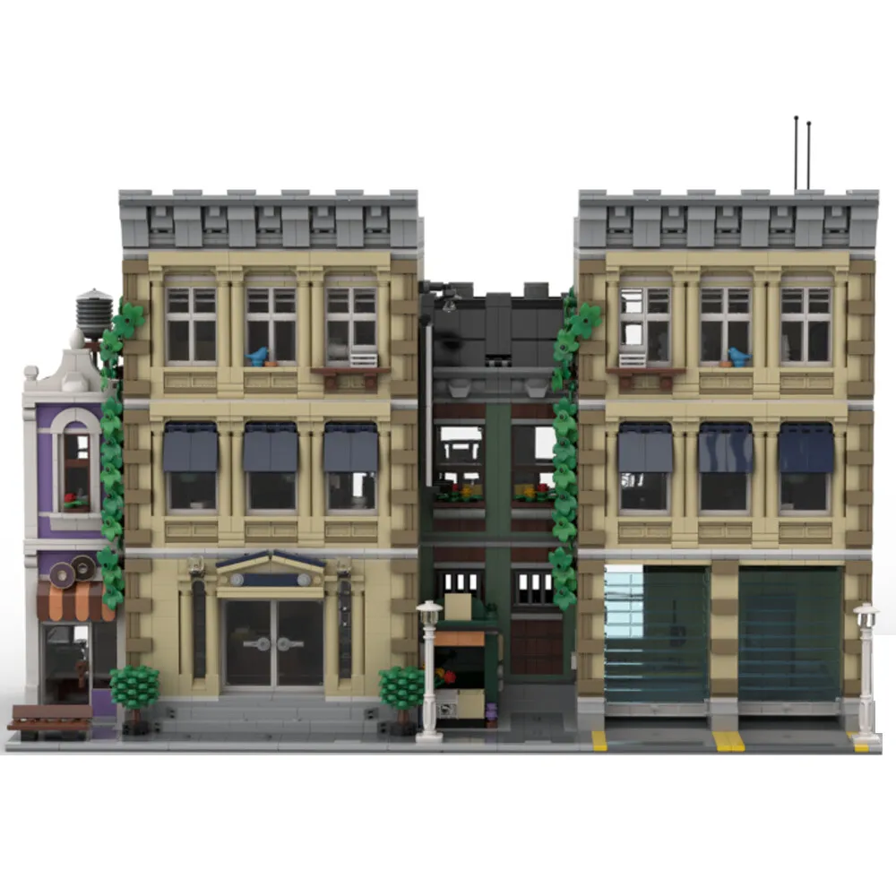 

MOC-107696 Plus-size Police Station with Garage Modular Building 5321 Parts