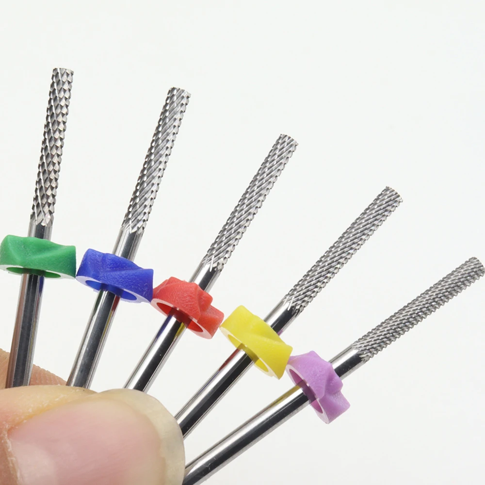 1 Peça Broca de Segurança para Unhas, Broca de Cutícula de Carboneto de Tungstênio 3/32'', Rotação Bidirecional para Preparação de Cutícula e Remoção de Pele Morta