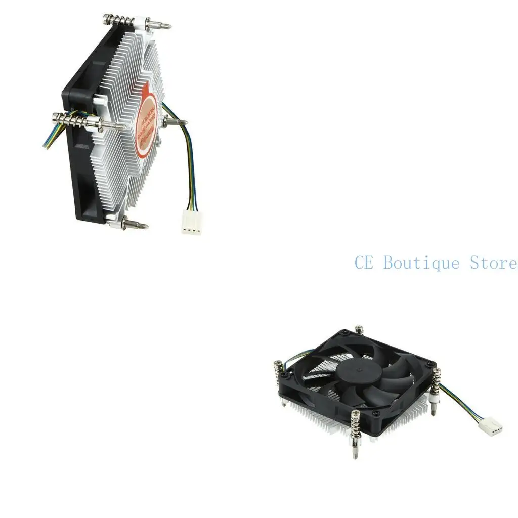 

652F 27mm Height Thin CPU Cooler CPU Air Cooler 88mm PWM Fan Air Cooling for Intel