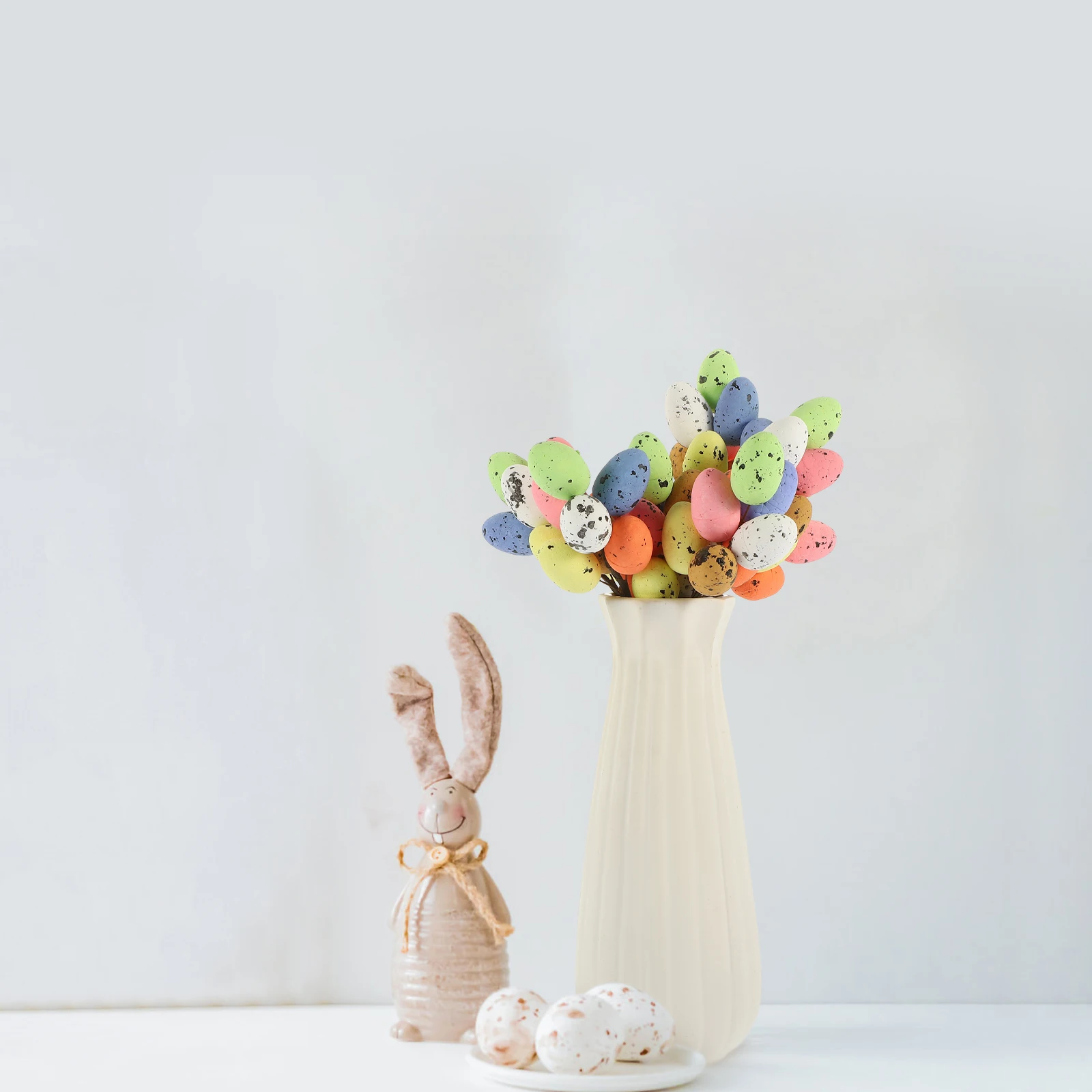 

8Pcs Easter Egg Tree Branches Spotted Egg Branch Decor Party Photo Prop DIY Crafts Easter Festival Decoration Festival Adornment