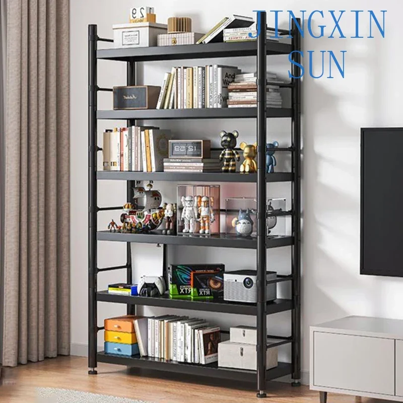 Shelf Display Bookcase Storage Organizer Bibliotheque Room Steel Shelves Sideboards Metal Etagere Rangement Modular Furniture