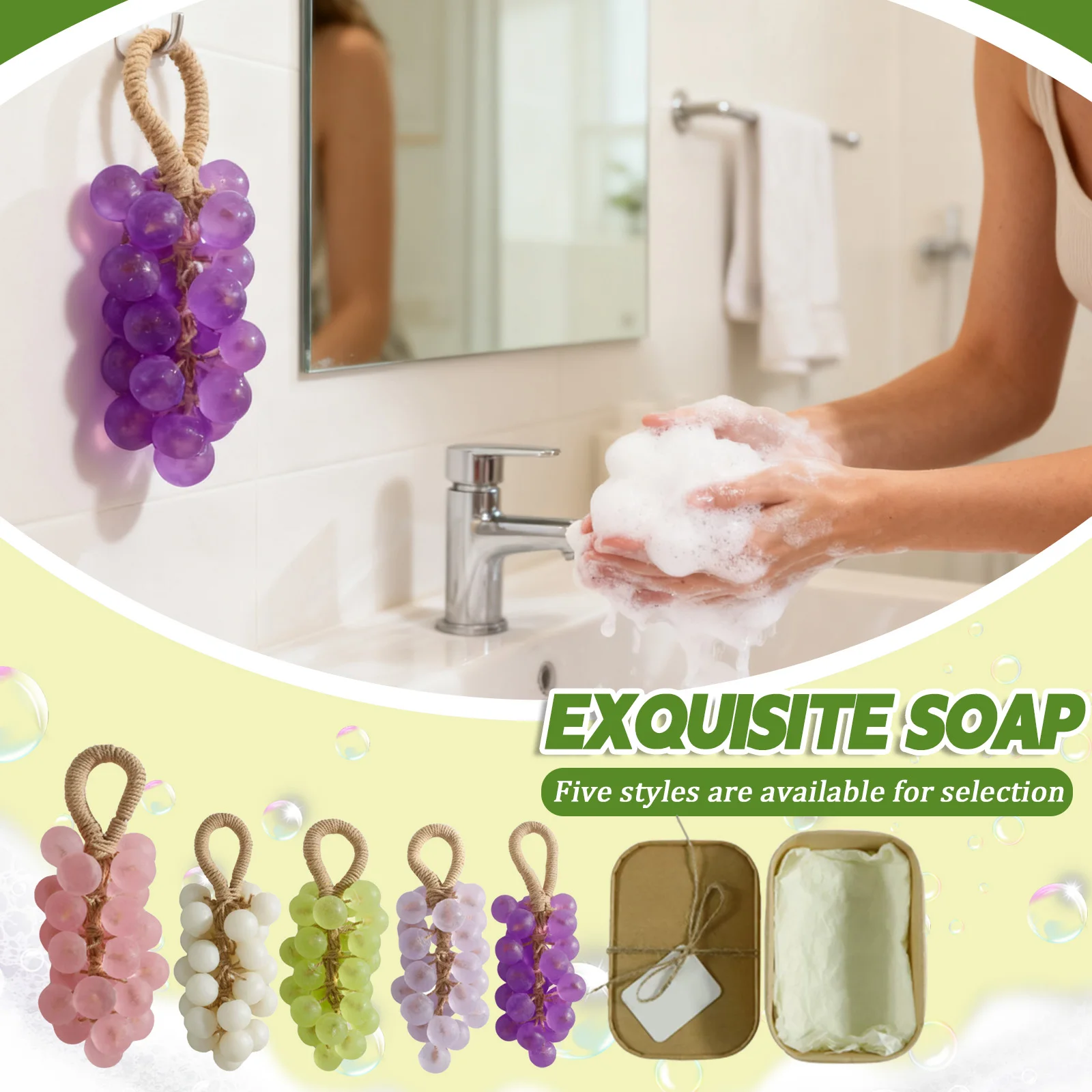 

Хрустальное виноградное мыло, хрустальное виноградное мыло ручной работы, очищающее мыло для беспокойства, декоративные мыльницы для мытья рук и освежения