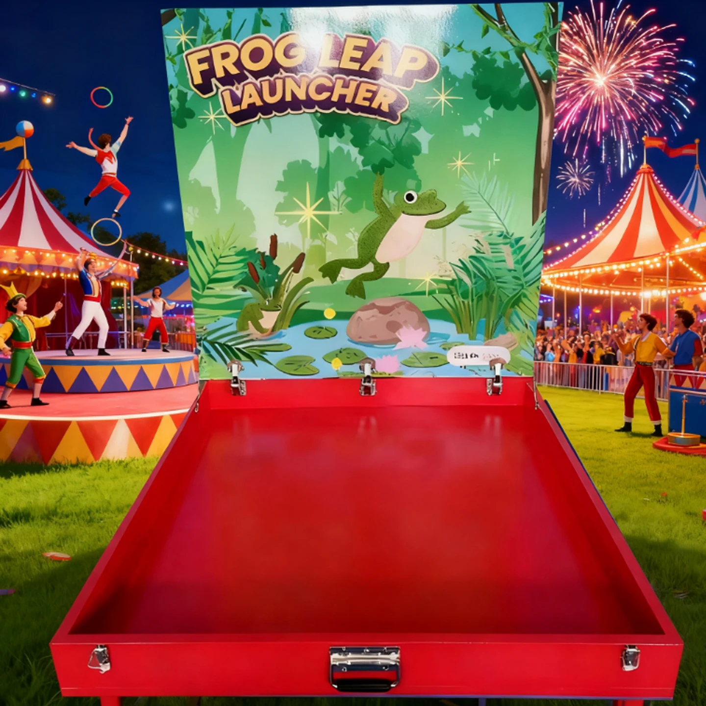 Frog Catapult Into Box Children's Game Interactive Games Event Games Carnival Games Event Props