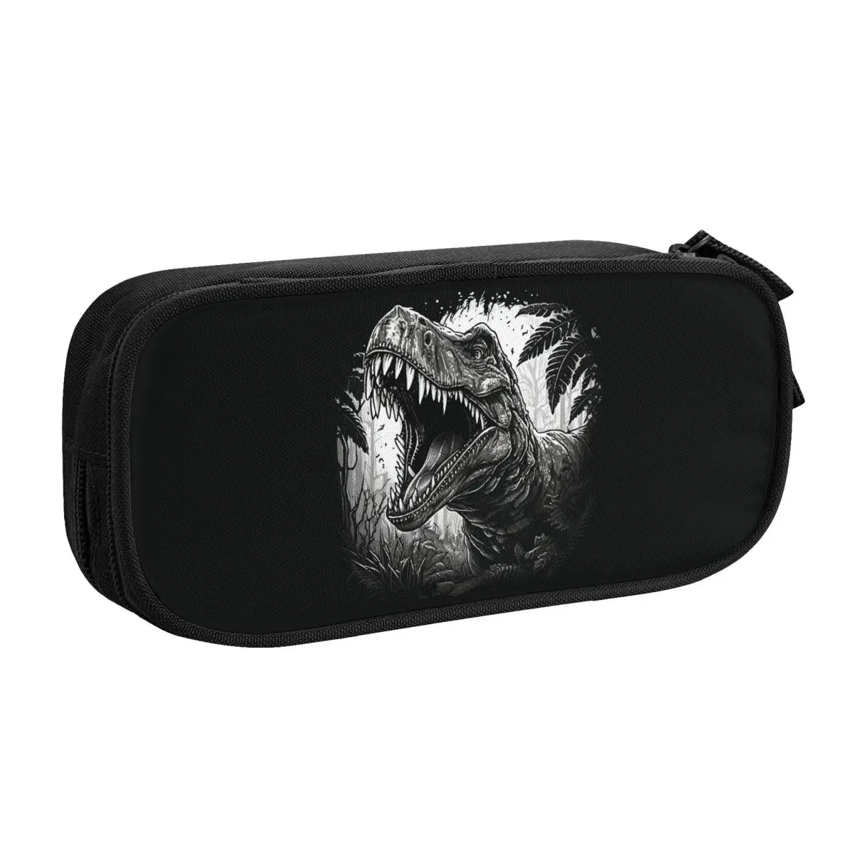 Custom Wild T-rex Dinosaur Roars Cute Pencil Cases Girls Boys Large Capacity Pencil Bag Students Stationery